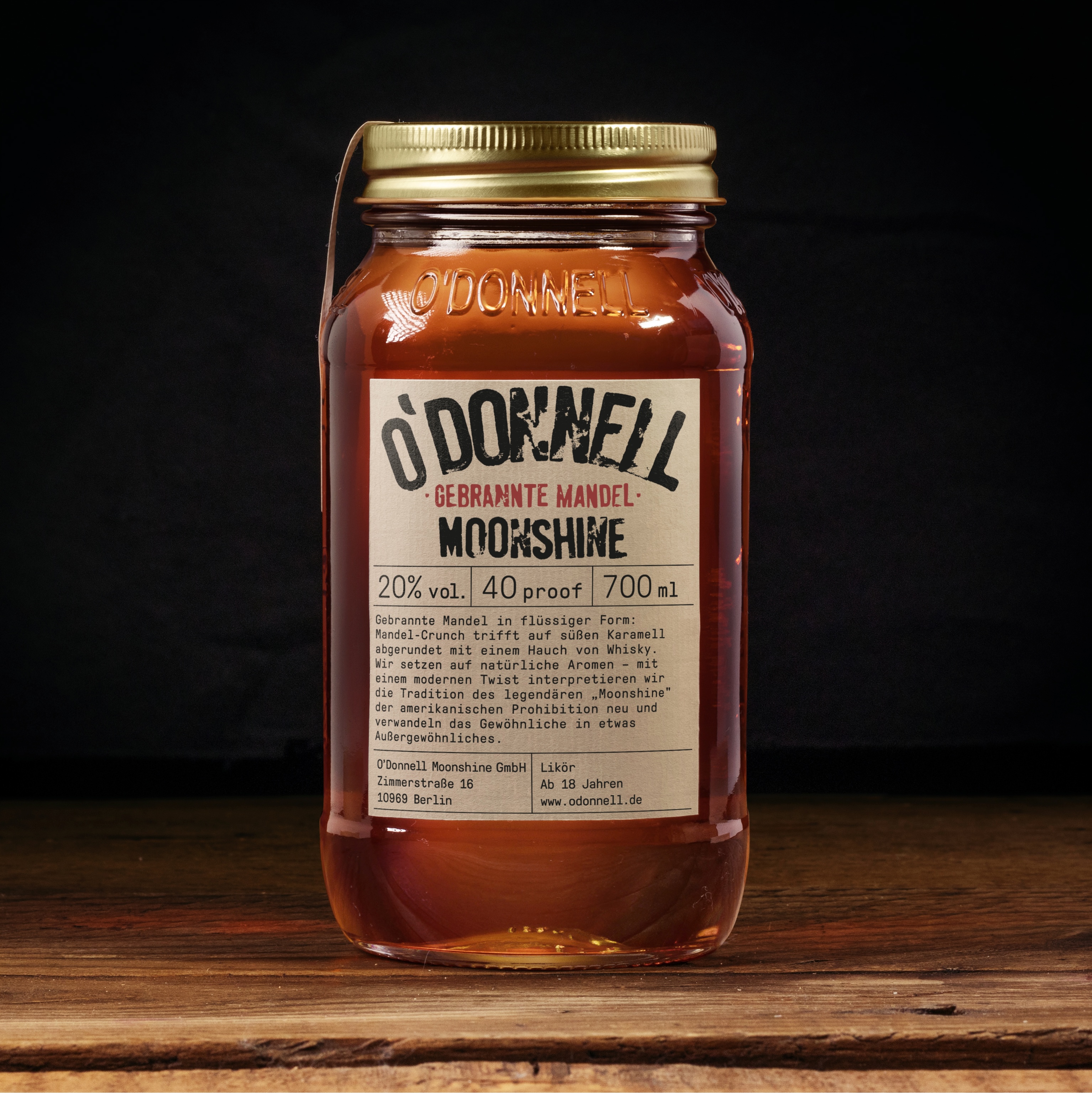 O´Donnell Moonshine Gebrannte Mandel 20 %
