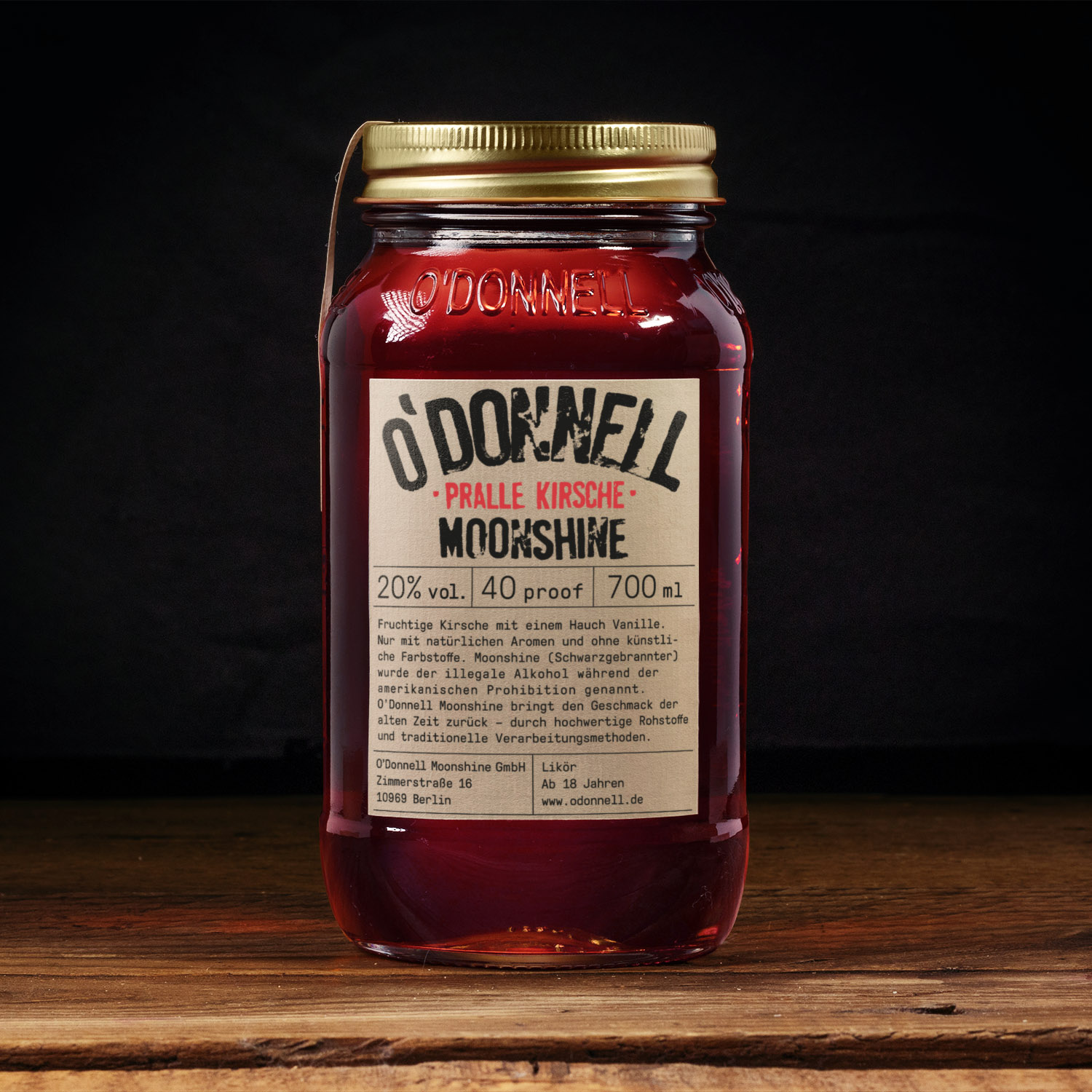 O´Donnell Moonshine Pralle Kirsche 20 %